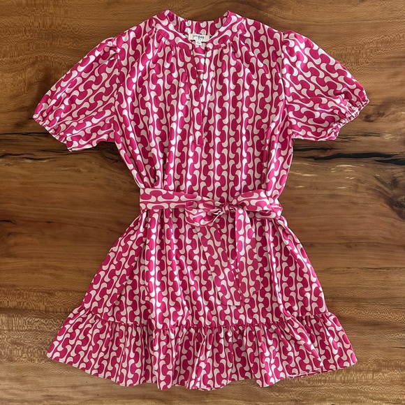 Umgee Dresses & Skirts - Umgee Pink & White Mini Dreas